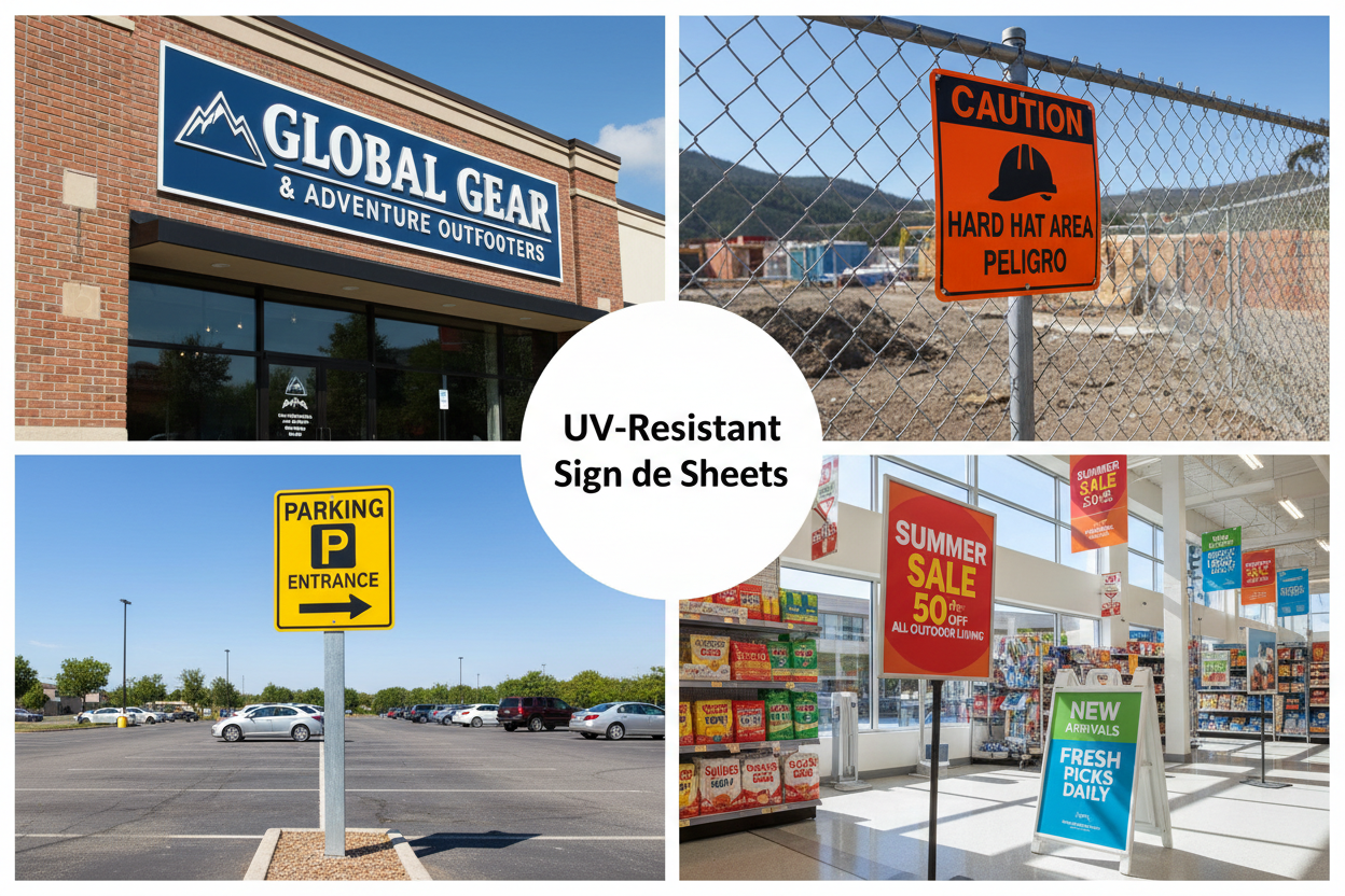 application of UV-Resistant Sign Grade Sheets