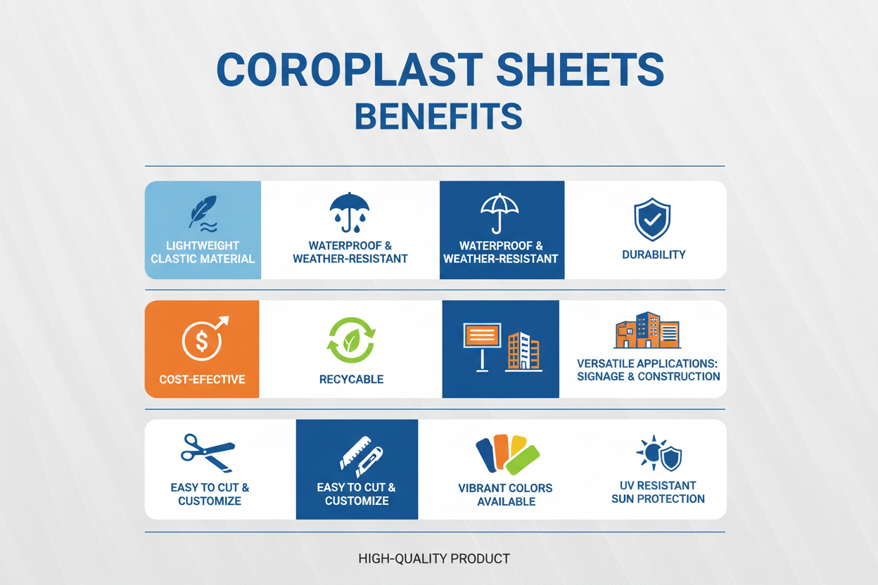 benefits of Coroplast Sheets