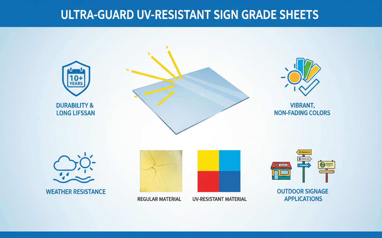 Benefits of UV-Resistant Sign Grade Sheets